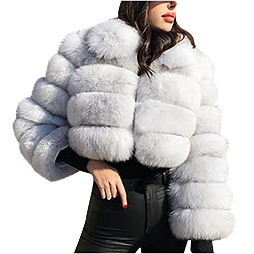 Manteau épais et chaud en fausse fourrure isolante contre le froid