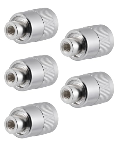 Vecys 5PCS PL259 UHF Male Connectors 50 Ohm PL259 Male Plug Crimp RF Coax Connector Adapter for RG58 VLMR195 RG142 RG400 Low Loss Coax Cable - Image 2