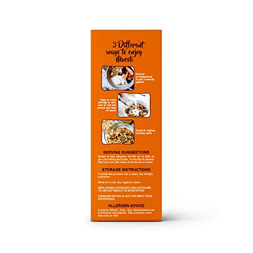 Image of CookGarden No Added Sugar Muesli 400g*Pack of 2 | Breakfast with 89% Whole Grains, Almond+ Seeds | Rich In Fiber, Protein & Energy