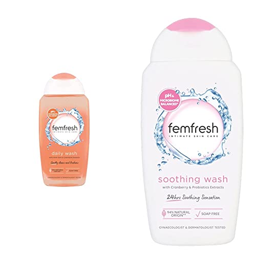 Femfresh Intimate Wash 250ml & Soothing Wash 250ml