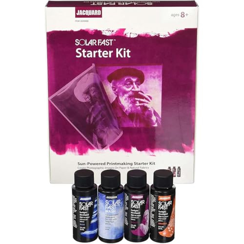 Jacquard SolarFast Kit Papier-Leinen-Stoff Baumwolle Mehrfarbig