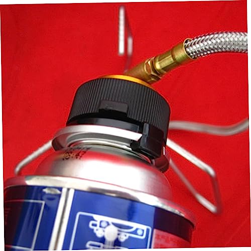 Sosoport Stove Connector Head for Outdoor Camping Split Gas Furnace Adapter Easy Install Compatible with Straight and Flat Tank No Gas Leakage Durable Fixing Screw Selection Random Color4