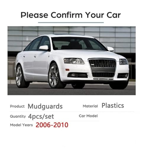 Bavettes de protection Audi A6 C6 berline garde-boue auto