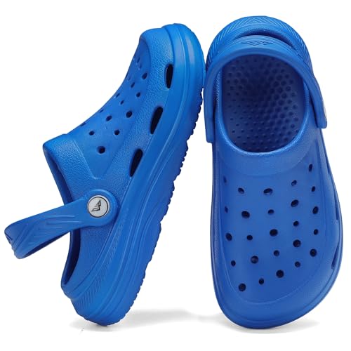 Image of Kids Tie Dye Garden Clogs for Boys Girls | Lightweight Slip-On Water Shoes with Arch Support