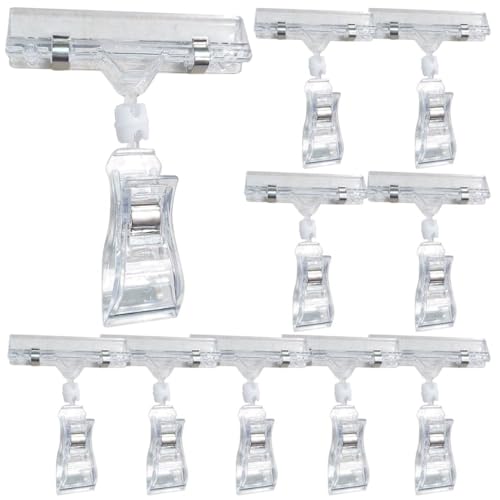 I'm so happy popクリップ スタンド 値札立て ポップ クリップ 強力 クリップホルダー (クリア10個)のサムネイル