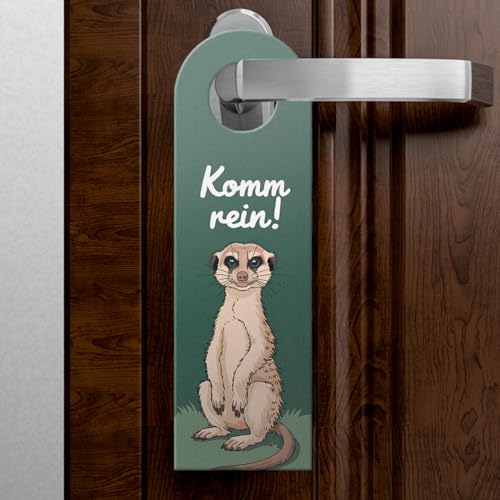 Bleib draussen Komm rein Erdmännchen Türhänger Erdmännchen Türschild für humorvolle Einweihungen oder Geburtstagsgeschenke
