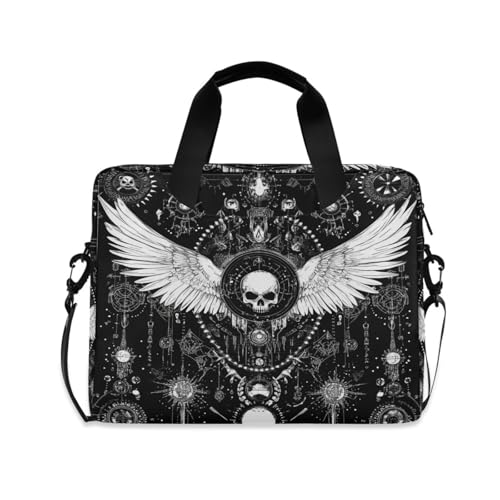 Maletín para portátil 15.6" negro con diseño calavera miniatura 1