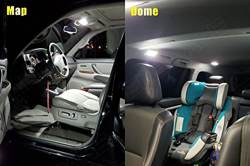 Kit de luces LED interior para Toyota Sienna 16 piezas 6000K miniatura 3