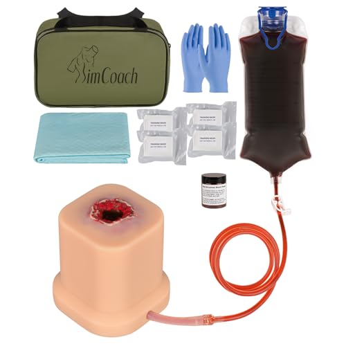 Image of SimCoach Wound Packing Trainer Kit, Stop the Bleeding Training Kit for Hemorrhage Control, Wound Dressing Training (for Education Training Use Only)