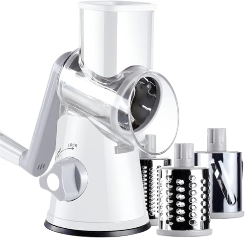 Ourokhome 3-Blade Rotary Cheese Grater