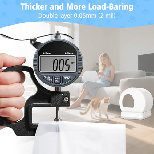 Forros automáticos para caixa de areia para gatos com 120 unidades