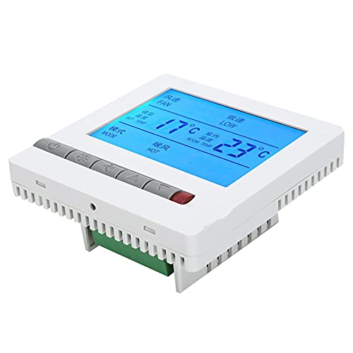 Garosa Digital Thermostat Intelligent Air Conditioner LCD Display Temperature Controller AC180‑260V Remote Control Function Fan-Coil Air-conditioning Thermostat Smart,thermostat