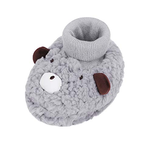 IPENNY Non-Slip Newborn Socks Cute Sheep Baby Warm Soft Fleece Booties for 0-12 Months3