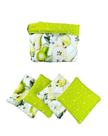 Lingettes lavables demake up avec corbeille molletonnée pour cadeau de Noël