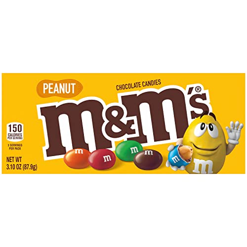 M&M's Peanut Chocolate Candy - Movie Theater Box 3.1 Ounce (Pack of 12) - image 2