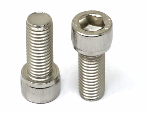 Image of iexcell 5 Pcs M12 x 30mm Thread Pitch 1.75 mm Stainless Steel 304 Hex Socket Head Cap Screws Bolts Kit
