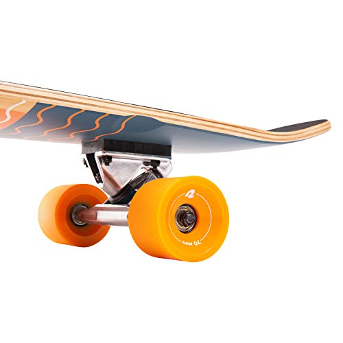 image for Retrospec Zed Longboard Skateboard Complete Cruiser | Bamboo & Canadia