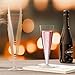Lazyshine 40 Pack Plastic Champagne Flutes Disposable Champagne Glasses, 4.5 Oz Clear Mimosa Glasses Bulk Cocktail Toasting Cups for Party Supplies Wedding Bride Bar, Copas De Plastico Para Brindis