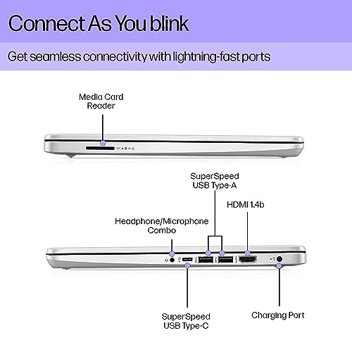 HP Laptop 14s Intel Celeron N4500 14 inch(35.6 cm) HD (1366 x 768) Micro-Edge, 8GB DDR4, 512GB SSD, Intel UHD Graphics, Dual Speaker, HD Camera... - Image 6