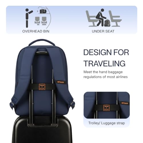Image of Impulse Laptop Backpack for Men & Women | Water Resistant Office, Travel & College Bag | Fits Up to 15.6?16 Inch Laptop | Business & Work Backpack
