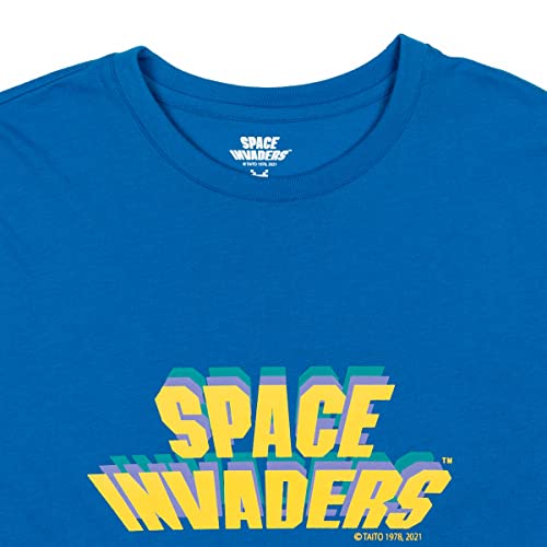 Space Invaders Mens Short Sleeve Cotton Pajama Shirt3