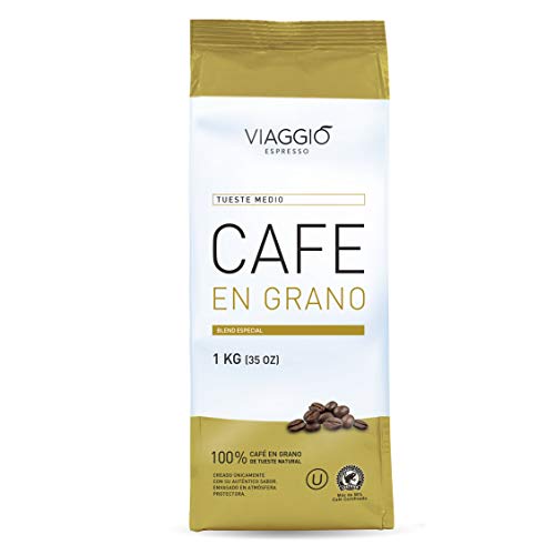 Viaggio Espresso Grains de café torréfiés mélange spécial Torréfaction moyen (1 Kg)