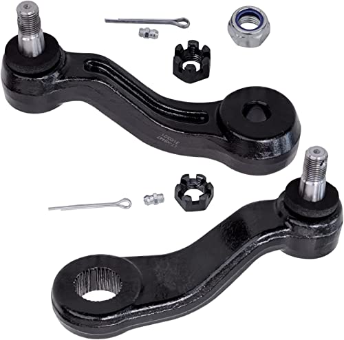 Image of Detroit Axle - Front End 15pc Suspension Kit for Chevy GMC C1500 C2500 Suburban C3500, Upper Control Arms Lower Ball Joints Sway Bars Tie Rods Adjusting Sleeves Pitman Idler Arms Bracket Replacement