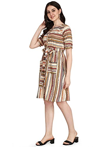 Image of GRECIILOOKS Women's A-Line Rayon Mini Dress