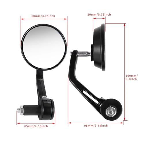 Retrovisores moto redondos para transformar el estilo de tu scooter en tus rutas urbanas diarias 2