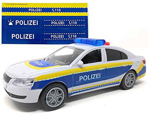 Toi-Toys Spielzeugauto Polizeiauto mit Sound, Schwungrad, Licht, DREI...