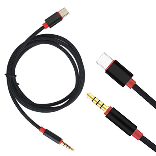 Ulyris Type-C I[fBIP[u Ulyris ԍڗp USB C 3.5mm I[fBIP[u AUX [qڑ ԍڗpI[fBIP[u Type-cP[u ϊ A_v^ I[fBIWbNA_v^[ ҂݃P[u 1M