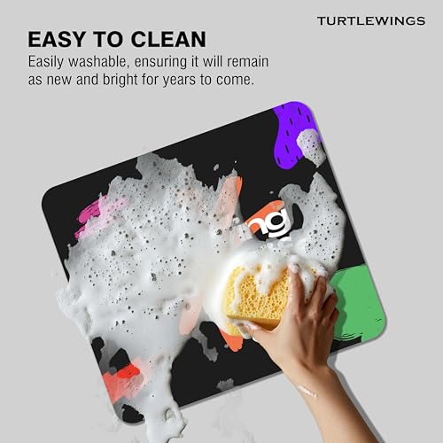 Image of TURTLEWINGS | Mousepad | Inspirational Quote Mousepad - 22x18 cm, 3mm Thick | Abstract Design Non-Slip Rubber Base | Office, Study & Gaming Use | Premium Smooth Surface 222 (2)