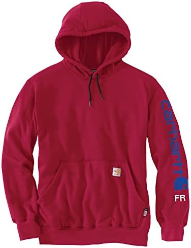 Carhartt Men's Flame Resistant Force Loose Fit Midweight Hooded Logo  Graphic Hoodie, Industry Red, XX-Large : Amazon.sg: Fashion