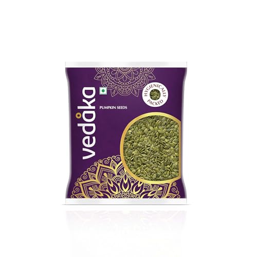 Image of Amazon Brand - Vedaka Raw Pumpkin Seeds | 500 g | Source Magnesium and Potassium | Gluten Free | Daily Crunchy Snacks | Hygienically packed