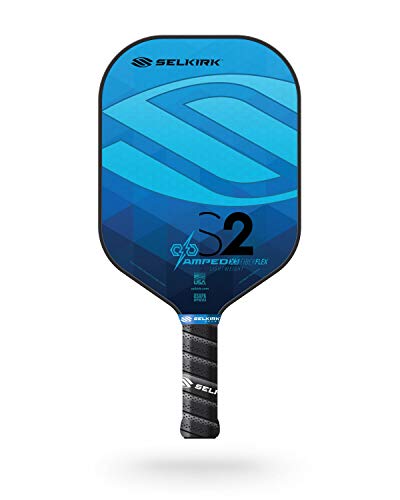 Selkirk Amped Pickleball Paddle | Fiberglass Pickleball Paddle with a Polypropylene X5 Core | Pickleball Rackets Made in The USA | 2021 S2 Lightweight Sapphire Blue |