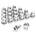 dynofit 12mmx1.5 Wheel Lug Nuts OEM, 20x Chrome M12x1.5 Lug Nut, Mag Seat, Closed End Lugnuts Set with Washer for Most Toyota Lexus Scion Jaguar 5 Lug 4 Lug Factory(Stock) Wheels