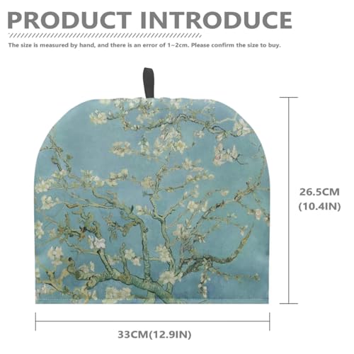 Image of Apricot Blossom Print Tea Cozy Creative Insulated Tea Cosy Extra Thick Home Kitchen Decoration Creative Gifts Dust Teapot Cover Kitchen Accessories for Travel