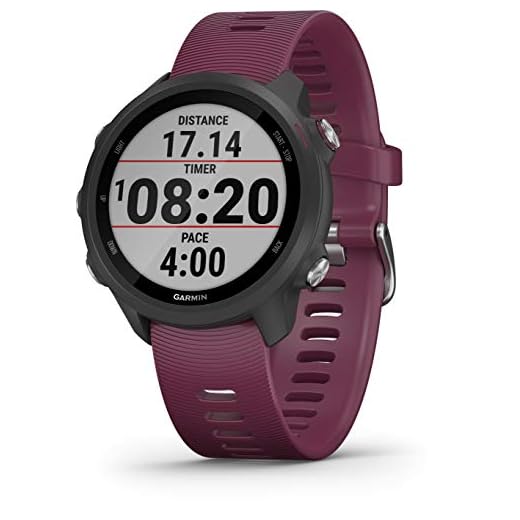 Garmin Forerunner 245 GPS löpning smartklocka med avancerade träningsfunktioner – Merlot