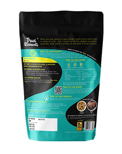 Image of True Elements Bajra Atta 1kg - Bajra Flour, Bajri | Millet Flour | 100% Natural & Gluten Free | High Fibre Atta (Pack of 2)