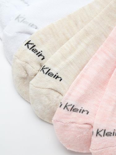 Image of Calvin Klein Womens No Show Socks - 6 Pack Breathable Cotton Blend Athletic Performance Low Cut Running Socks for Women
