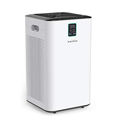 Inofia Air Purifier with True HEPA Air Filter, Wi-Fi Intelligent Control, Air Cleaner for Large Room, for Spaces Up to 1056 Sq Ft, Perfect for Home/of
