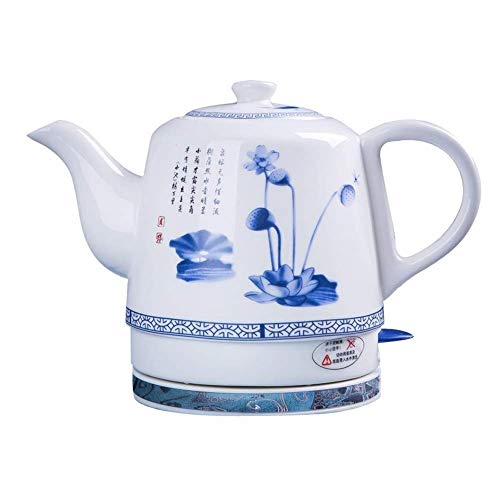 Kettle eléctrico cerámico sin cable 1.2L 1000W rojo
