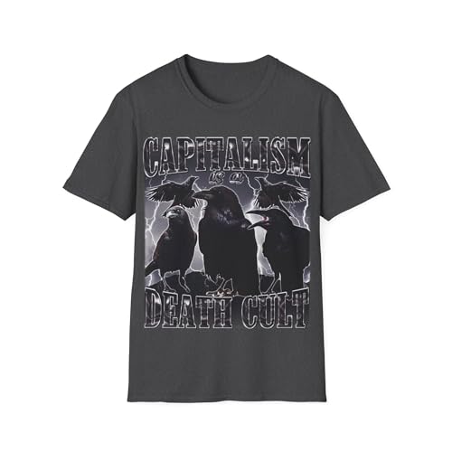 T-shirt Capitalism is A Death Cult meme politique vintage et haut humoristique