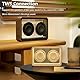 Ginobili Bluetooth-Lautsprecher, Retro, transparent, Verbindung, Stereo-Soundbar, Bluetooth, Musik-Player, MP3-Player, ohne Nachtlicht