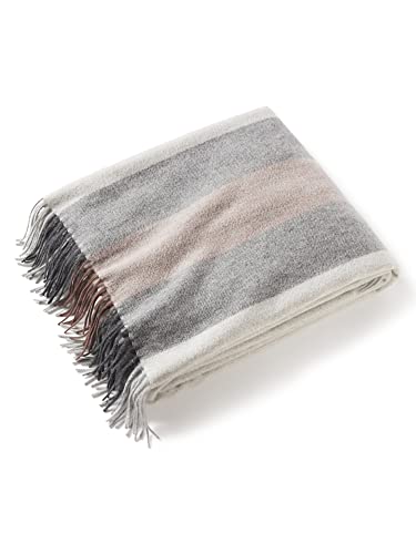 State Cashmere Multicolored Striped Throw