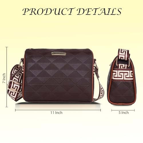 Image of Womanix Crossbody Sling Bag for daily use, shoulder sling Bag with Ajustable Strap, Small Trendy Sling Crossbody Bag, party sling, casual, travell