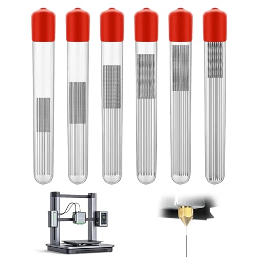60 Stück Düsenreinigungsnadeln,Düsenreiniger,3d Drucker Reinigungsset,Nozzle Cleaning Kit, Cleaning Tool Kit Nadeln,Edelstahl-Düsenreinigung 0,15/0,2/0,25/0,3/0,35/0,4 Mm,Fur Reinigung Von 3d-Druckern