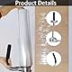 Stretchfolienspender, Manueller Abroller Stretchfolie für Rollen von 30-50 cm breit Metall Folienziehvorrichtung mit Griff für Verpackung von Möbeln Maschinen und anderen großen Gegenständen