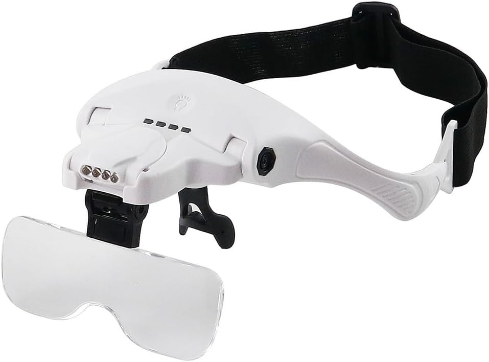 Mounted Magnifying Glass Interchangeable Charging LED Light Touch Switch