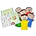 4E's Novelty Feeling Hand Puppets for Kids with 6 Emotions, with Moveable Arms, Soft Plush Hand Puppets for Toddlers, Early Education Toys, Social Emotional Learning Activities - Pack of 6